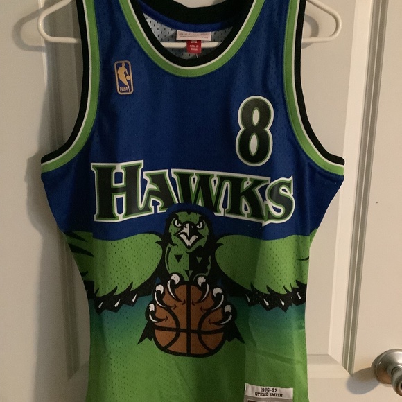 NWT Atlanta Hawks Mitchell & Ness Throwback Jersey Mens Medium - Picture 1 of 9